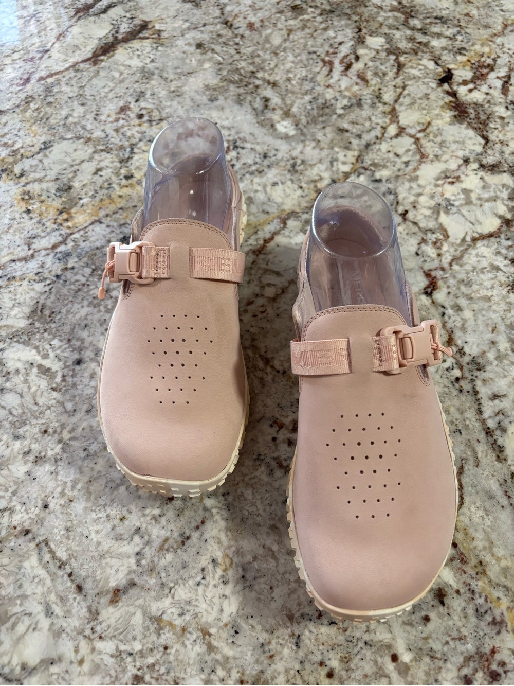Merrell Women's Blush Pink Slip-On Clog with Textured Sole